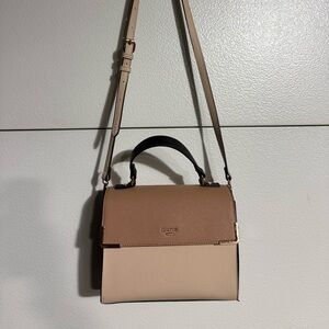 Elegant Tan and Cream Women's Bag